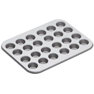 KitchenCraft Non-Stick 24-Cup Mini Mince Pie/Muffin Tray, 35 x 27 cm (14" x 1.5"), Silver KitchenCraft Non-Stick 24-Cup Mini Mince Pie/Muffin Tray, 35 x 27 cm (14" x 1.5"), Silver