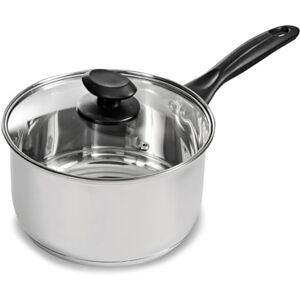 Blackmoor 20cm Stainless Steel Saucepan/Tempered Glass Lid with Steam Vent/PFAS-Free/Suitable for All Hob Types Including Induction/Necessities Range 69839 Blackmoor 20cm Stainless Steel Saucepan/Tempered Glass Lid with Steam Vent/PFAS-Free/Suitable for All Hob Types Including Induction/Necessities Range 69839