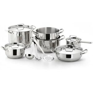 Lagostina Sfiziosa Saucepan Set, Stainless Steel, 13-Piece Lagostina Sfiziosa Saucepan Set, Stainless Steel, 13-Piece