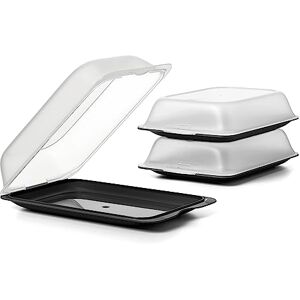 TATAY Cold Meat Containers for Fridge Set of 3 Maxi Fridge Storage Removable Lid, Stackable Microwave, Freezer and Dishwasher Safe BPA-Free, 17 x 6,2 x 25,2 cm, Colour Black TATAY Cold Meat Containers for Fridge Set of 3 Maxi Fridge Storage Removable Lid, Stackable Microwave, Freezer and Dishwasher Safe BPA-Free, 17 x 6,2 x 25,2 cm, Colour Black