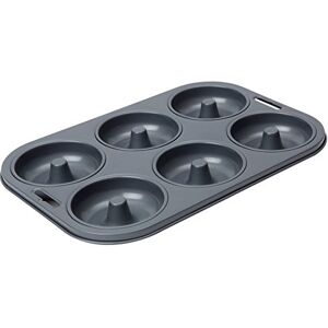 Dexam 17851045 Non-Stick 6 Cup Doughnut/Bagel Pan, Gray Dexam 17851045 Non-Stick 6 Cup Doughnut/Bagel Pan, Gray