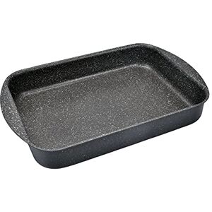 Moneta Etnea Roaster, Oven-Safe Lasagne Pan, Oven Roasting Pan with Stone Surface Non-Stick and Anti-Scratch Coating, Oven Use, Dishwasher Safe, 32x25 cm Moneta Etnea Roaster, Oven-Safe Lasagne Pan, Oven Roasting Pan with Stone Surface Non-Stick and Anti-Scratch Coating, Oven Use, Dishwasher Safe, 32x25 cm