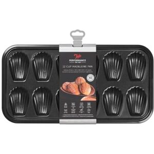 Tala Performance 12 Cup Madeleine Shell Cake Pan, Professional Gauge Carbon Steel with Eclipse Premium Non-Stick Coating, 39.8x19.8x1.5 cm Tala Performance 12 Cup Madeleine Shell Cake Pan, Professional Gauge Carbon Steel with Eclipse Premium Non-Stick Coating, 39.8x19.8x1.5 cm