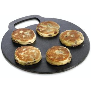 KitchenCraft Baking Stone Tray, Non Stick, for Oven or Hob, for Pizza, Bread, Pancake and Other Recipes in Gift Box, Round, Cast Iron, 27 cm x 6.5 mm KitchenCraft Baking Stone Tray, Non Stick, for Oven or Hob, for Pizza, Bread, Pancake and Other Recipes in Gift Box, Round, Cast Iron, 27 cm x 6.5 mm