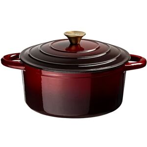 Prochef Enamelled Cast Iron Round Casserole Dish with Lid 26cm – Durable Oven & Hob Safe Stew Pot, Easy to Clean, Ideal for One-Pot Meals, Curries, Roasts & Batch Cooking, Garnet Prochef Enamelled Cast Iron Round Casserole Dish with Lid 26cm – Durable Oven & Hob Safe Stew Pot, Easy to Clean, Ideal for One-Pot Meals, Curries, Roasts & Batch Cooking, Garnet