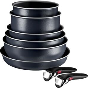 Tefal Ingenio Enjoy L7239343 8-Piece Saucepan and Pan Set, Removable Handle, Stackable, Space-Saving, Induction Pans with Non-Stick Coating, Easy to Use and Clean Tefal Ingenio Enjoy L7239343 8-Piece Saucepan and Pan Set, Removable Handle, Stackable, Space-Saving, Induction Pans with Non-Stick Coating, Easy to Use and Clean