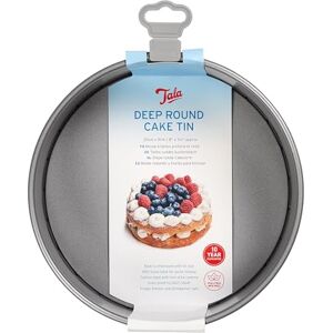 Tala Deep Cake Tin, Loose Bottom Cake Tin Tall Non-Stick Cake Pan with Removable Base Even Heat Distribution Carbon Steel Baking Tray, Fridge & Freezer Safe, 21.6 x21.6 x 8.91 cm Tala Deep Cake Tin, Loose Bottom Cake Tin Tall Non-Stick Cake Pan with Removable Base Even Heat Distribution Carbon Steel Baking Tray, Fridge & Freezer Safe, 21.6 x21.6 x 8.91 cm