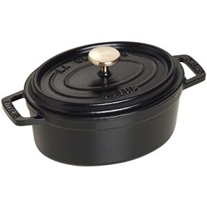 STAUB Cast Iron Roaster/Cocotte, Oval 15 cm, 0.6 L, Black STAUB Cast Iron Roaster/Cocotte, Oval 15 cm, 0.6 L, Black