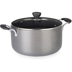 Zinel 4152 Non-Stick Stockpot/Casserole with Hard Anodised Induction Base, Grey, 24 cm Zinel 4152 Non-Stick Stockpot/Casserole with Hard Anodised Induction Base, Grey, 24 cm