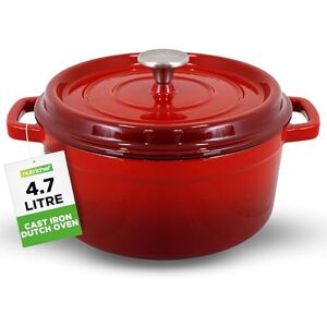 Nutrichef Enameled Cast Iron Dutch Oven 5-Quart Kitchen Round Dutch Oven Stovetop Casserole Cookware Braising Pot, Porcelain Enamel Coated Cast-Iron Baking Pots w/ Self Basting Lid Nutrichef Enameled Cast Iron Dutch Oven 5-Quart Kitchen Round Dutch Oven Stovetop Casserole Cookware Braising Pot, Porcelain Enamel Coated Cast-Iron Baking Pots w/ Self Basting Lid