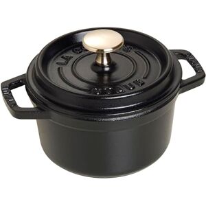 STAUB Cast Iron Roaster/Cocotte, Round, 14 cm, 0.8 L, Black STAUB Cast Iron Roaster/Cocotte, Round, 14 cm, 0.8 L, Black