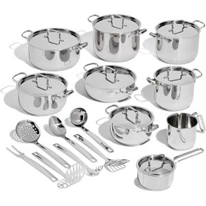 Lagostina Sfiziosa Extravagant Battery, Stainless Steel, Set of 24 Lagostina Sfiziosa Extravagant Battery, Stainless Steel, Set of 24
