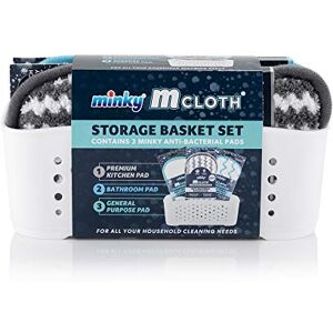Minky White M Cloth Storage Basket Set,8 x 20.5 x 10.5 cm; 220 Grams Minky White M Cloth Storage Basket Set,8 x 20.5 x 10.5 cm; 220 Grams