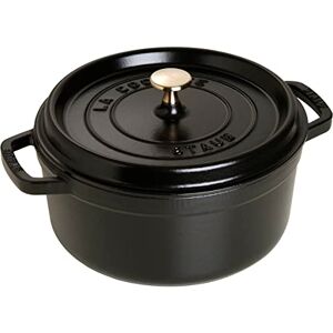 STAUB Cast Iron Roaster - Round, 6.7 L - Black - Roaster STAUB Cast Iron Roaster - Round, 6.7 L - Black - Roaster
