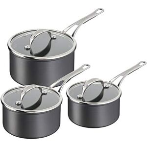 Tefal Jamie Oliver by Cook’s Classics Saucepan Set, 3-Piece – Hard Anodised Aluminium, Non-Stick, Glass Lids, Riveted Handles, Oven-Safe, Induction Compatible – H912S344 Tefal Jamie Oliver by Cook’s Classics Saucepan Set, 3-Piece – Hard Anodised Aluminium, Non-Stick, Glass Lids, Riveted Handles, Oven-Safe, Induction Compatible – H912S344