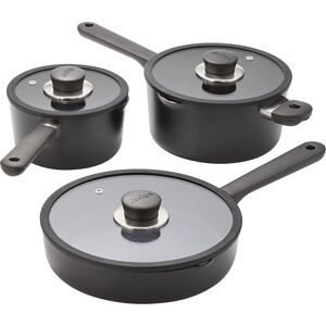 Judge Vista Ceramic 3-Piece Draining Saucepan Set – 16 & 20cm Draining Pans, 24cm Frypan with Glass Lids, Ceramic Non-Stick, Stay Cool Handles, Induction & Dishwasher Safe Judge Vista Ceramic 3-Piece Draining Saucepan Set – 16 & 20cm Draining Pans, 24cm Frypan with Glass Lids, Ceramic Non-Stick, Stay Cool Handles, Induction & Dishwasher Safe