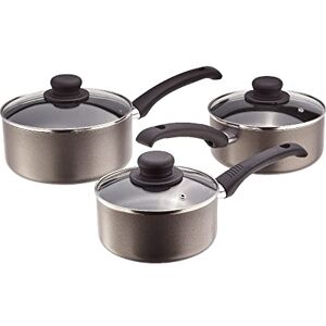 Judge Everyday 3 Piece Cookware Set, Non Stick Pot Set, 3-Pieces 16cm 18cm 20cm Saucepans, Aluminium Pots with Heat Resistant Handles, Not Suitable for Induction Hobs, Compatible with All Other Hobs Judge Everyday 3 Piece Cookware Set, Non Stick Pot Set, 3-Pieces 16cm 18cm 20cm Saucepans, Aluminium Pots with Heat Resistant Handles, Not Suitable for Induction Hobs, Compatible with All Other Hobs