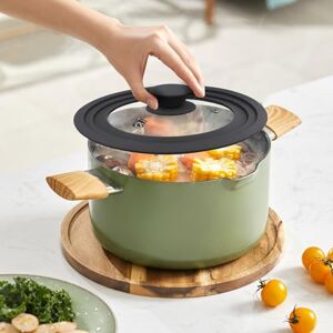 Carl Schmidt Sohn GmbH Sola Universal Vented Silicone Lid for Frying Pans, Pots and Skillets, Tempered Glass Pan Lid with Heat Resistant Silicone Rim, Fits 28 CM & 30 CM & 32 CM Diameter Cookware in Black Carl Schmidt Sohn GmbH Sola Universal Vented Silicone Lid for Frying Pans, Pots and Skillets, Tempered Glass Pan Lid with Heat Resistant Silicone Rim, Fits 28 CM & 30 CM & 32 CM Diameter Cookware in Black