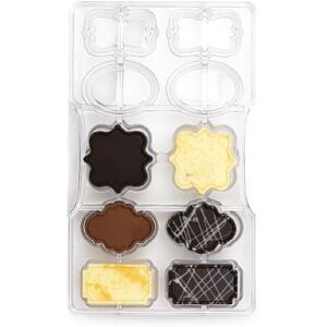Decora 0050148 Plates Chocolate Mould 10 CAV. 200 X 120 X 22 H MM, Policarbonato Decora 0050148 Plates Chocolate Mould 10 CAV. 200 X 120 X 22 H MM, Policarbonato