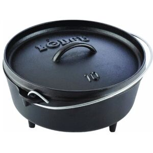 Lodge 25.4 cm / 3.79 litre / 4 quart Pre-Seasoned Cast Iron Outdoor / Camp Dutch Oven, black Lodge 25.4 cm / 3.79 litre / 4 quart Pre-Seasoned Cast Iron Outdoor / Camp Dutch Oven, black