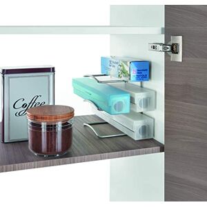 Metaltex Kitchen Roll Holder Organizer, Metallized Grey, 12x14x15 cm Metaltex Kitchen Roll Holder Organizer, Metallized Grey, 12x14x15 cm