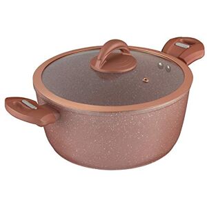 Tower Cerastone T81272RS Forged Casserole Dish with Non-Stick Coating , Soft Touch Handles and Tempered Glass Lid, 24 cm, 4.2 L, Rose Pink Tower Cerastone T81272RS Forged Casserole Dish with Non-Stick Coating , Soft Touch Handles and Tempered Glass Lid, 24 cm, 4.2 L, Rose Pink