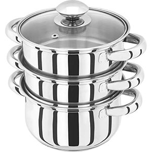 Judge Essential 3-Tier Stainless Steel Steamer- 16cm Food Steamer Pot Judge Essential 3-Tier Stainless Steel Steamer- 16cm Food Steamer Pot