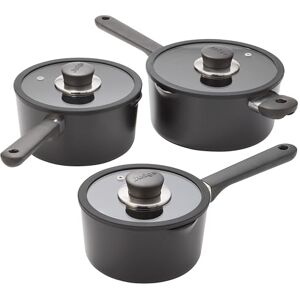 Judge Vista Ceramic 3-Piece Draining Saucepan Set – Aluminium Base with Non-Stick Ceramic Coating, Stay Cool Handles, Induction Compatible – Includes 16cm, 18cm & 20cm Draining Saucepans Judge Vista Ceramic 3-Piece Draining Saucepan Set – Aluminium Base with Non-Stick Ceramic Coating, Stay Cool Handles, Induction Compatible – Includes 16cm, 18cm & 20cm Draining Saucepans