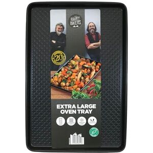 Hairy Bikers Bakeware, Black, 44CM Extra Large Oven Tray, Non-Stick PFOA-Free Coating, Oven, Dishwasher & Freezer Safe Hairy Bikers Bakeware, Black, 44CM Extra Large Oven Tray, Non-Stick PFOA-Free Coating, Oven, Dishwasher & Freezer Safe