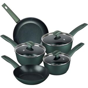 Prestige Earth Friendly Non-Stick Induction Saucepan & Frying Pan Set with Lids – 5 Piece, Non-Toxic, Recycled Aluminium, Made in Italy Prestige Earth Friendly Non-Stick Induction Saucepan & Frying Pan Set with Lids – 5 Piece, Non-Toxic, Recycled Aluminium, Made in Italy