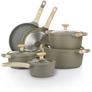 KASANOVA Green Bamboo 10-Piece Cookware Set - Cookware Set KASANOVA Green Bamboo 10-Piece Cookware Set - Cookware Set