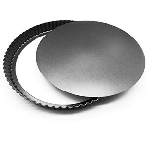 joeji's Kitchen Joejis Quiche Dish 28cm Non Stick Carbon Steel Perfect Tart Pie Flan Tin for Oven Easy Release Loose Base Freezer and Dishwasher Safe Large Baking Pastry Dish Tins joeji's Kitchen Joejis Quiche Dish 28cm Non Stick Carbon Steel Perfect Tart Pie Flan Tin for Oven Easy Release Loose Base Freezer and Dishwasher Safe Large Baking Pastry Dish Tins