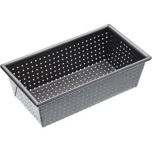 MasterClass Crusty Bake Perforated Loaf Tin with PTFE, PFOA and BPA Free Non Stick, Robust 1 mm Carbon Steel, 2 lb, 21cm x 11cm x 7cm, Grey MasterClass Crusty Bake Perforated Loaf Tin with PTFE, PFOA and BPA Free Non Stick, Robust 1 mm Carbon Steel, 2 lb, 21cm x 11cm x 7cm, Grey