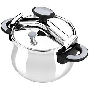 BRA isogona A185503 New Star Bridge Seal Pressure Cooker, 8 Litre, Silver BRA isogona A185503 New Star Bridge Seal Pressure Cooker, 8 Litre, Silver