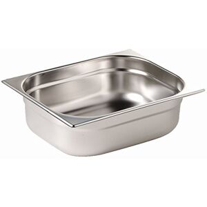Vogue K810 Stainless Steel 2/3 Gastronorm Pan, 40 mm Height, 3.5 L Capacity Vogue K810 Stainless Steel 2/3 Gastronorm Pan, 40 mm Height, 3.5 L Capacity