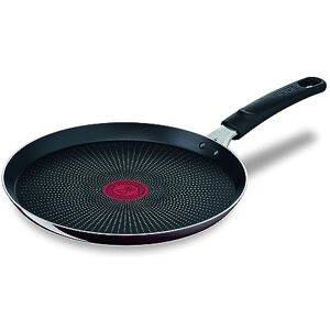 Tefal D52210 Resist Intense Crepe Pan 25 cm, Non-Stick Coating, Flame Protect, Resistant, Thermal Signal, Ideal Shape, Easy Cleaning, Safe, Bordeaux Red Tefal D52210 Resist Intense Crepe Pan 25 cm, Non-Stick Coating, Flame Protect, Resistant, Thermal Signal, Ideal Shape, Easy Cleaning, Safe, Bordeaux Red