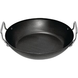 Vogue GD074 Iron Paella Pan, 400 mm Diameter, Black Vogue GD074 Iron Paella Pan, 400 mm Diameter, Black