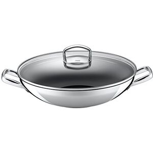 Silit Coated Wok Set with Pouring Rim, Silver, 36 cm, 2-Piece Silit Coated Wok Set with Pouring Rim, Silver, 36 cm, 2-Piece