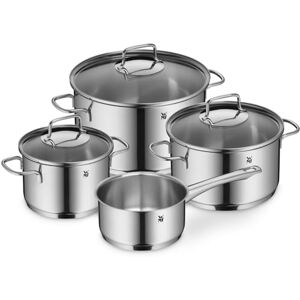 WMF Astoria 4-Piece Cookware Set, Tall Pots with Lids (16/24 cm), Low Pot with Lid (20 cm), Saucepan (16 cm), Polished Cromargan Stainless Steel, Suitable for Induction WMF Astoria 4-Piece Cookware Set, Tall Pots with Lids (16/24 cm), Low Pot with Lid (20 cm), Saucepan (16 cm), Polished Cromargan Stainless Steel, Suitable for Induction
