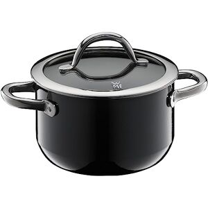 WMF Fusiontec Inspire Small Cooking Pot 16 cm Glass Lid Induction Cooking Pot 1.3 L Small Pot Small High-Tech Ceramic Scratch-Resistant Uncoated Black Made in Germany WMF Fusiontec Inspire Small Cooking Pot 16 cm Glass Lid Induction Cooking Pot 1.3 L Small Pot Small High-Tech Ceramic Scratch-Resistant Uncoated Black Made in Germany