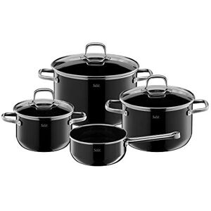 Silit Elegance Line 4-Piece Induction Saucepan Set with Glass Lid, Silargan Functional Ceramic, Induction Pots Set Nickel-Free Silit Elegance Line 4-Piece Induction Saucepan Set with Glass Lid, Silargan Functional Ceramic, Induction Pots Set Nickel-Free