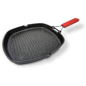 Moneta Non-Stick Steaker, 28x28 cm Pro Grill with Folding Handle Also for Induction Moneta Non-Stick Steaker, 28x28 cm Pro Grill with Folding Handle Also for Induction