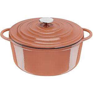 Tefal LOV Enamelled Cast Iron Casserole Dish with Lid, 29cm, 7.4L, Dutch Oven, All Hob Types, Cast Iron Pot, Cooking Pots, Dishwasher safe, Terracotta, E2600504 Tefal LOV Enamelled Cast Iron Casserole Dish with Lid, 29cm, 7.4L, Dutch Oven, All Hob Types, Cast Iron Pot, Cooking Pots, Dishwasher safe, Terracotta, E2600504