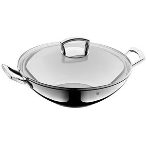 WMF Wok-Set Uncoated Pouring Rim, Silver, 36 cm, 2-Piece WMF Wok-Set Uncoated Pouring Rim, Silver, 36 cm, 2-Piece