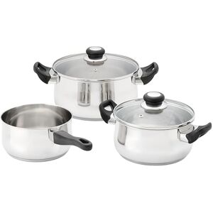Judge Vista 3 Piece Cookware Set – 18cm Saucepan, 20cm Casserole & 24cm Stockpot, Stainless Steel Cookware for Induction & All Hobs, Durable Kitchen Pan Set Judge Vista 3 Piece Cookware Set – 18cm Saucepan, 20cm Casserole & 24cm Stockpot, Stainless Steel Cookware for Induction & All Hobs, Durable Kitchen Pan Set