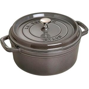 STAUB Cast Iron Roaster/Cocotte, Round, 26 cm, 5 L, Graphite Grey STAUB Cast Iron Roaster/Cocotte, Round, 26 cm, 5 L, Graphite Grey