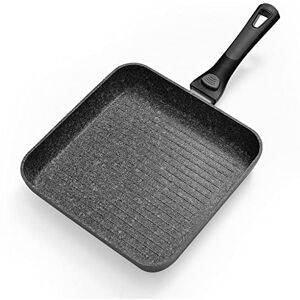 Rainberg 26cm Grill Pan with Detachable Handle, Granite Grill Pan Non-Stick Coating, Griddle Pan, Induction Compatible, Also can be Used in The Oven. Rainberg 26cm Grill Pan with Detachable Handle, Granite Grill Pan Non-Stick Coating, Griddle Pan, Induction Compatible, Also can be Used in The Oven.