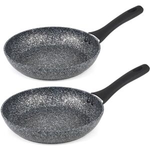 Salter COMBO-3692 Megastone Frying Pan Set 24/28 cm Non-Stick Fry Pans, Induction Frying Pan, 2 Piece Set, Omelette Pan, Dishwasher & Metal Utensil Safe, PFOA Free, Aluminium, Soft-Touch Handles Salter COMBO-3692 Megastone Frying Pan Set 24/28 cm Non-Stick Fry Pans, Induction Frying Pan, 2 Piece Set, Omelette Pan, Dishwasher & Metal Utensil Safe, PFOA Free, Aluminium, Soft-Touch Handles