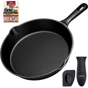 OVERMONT Pre-Seasoned Cast Iron Skillet Frying Pan (10") Oven Safe, Induction Compatible, Non-Stick, Heavy Duty Cookware for Indoor & Outdoor Use, Grill, StoveTop, Black OVERMONT Pre-Seasoned Cast Iron Skillet Frying Pan (10") Oven Safe, Induction Compatible, Non-Stick, Heavy Duty Cookware for Indoor & Outdoor Use, Grill, StoveTop, Black