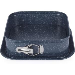 Russell Hobbs RH03425EU7 Nightfall Stone Square Springform Pan 24cm Non-Stick Cake Tin with Loose Base & Serving Plate, Carbon Steel, Leakproof Baking Pan, for Cake, Cheesecake, Pies, PFOA Free Russell Hobbs RH03425EU7 Nightfall Stone Square Springform Pan 24cm Non-Stick Cake Tin with Loose Base & Serving Plate, Carbon Steel, Leakproof Baking Pan, for Cake, Cheesecake, Pies, PFOA Free